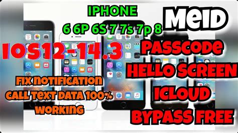 ICLOUD Passcode Hello Screen Bypass IOs 12 5 To 14 3 Jailbreak And