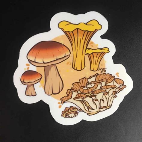 Rachel Feirman Edible Fungi Sticker Mimis Attic Ithaca