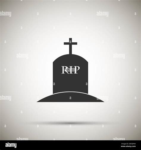 Tomb Icon Isolated On Background Vector Illustration Eps 10 Stock