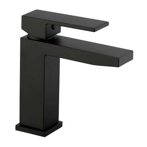 Miscelatore Lavabo In Ottone Nero Opaco Con Piletta Clic Clac Serie