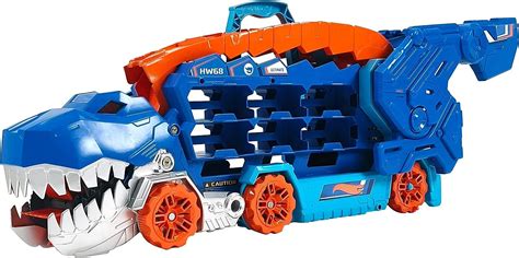 Детска играчка 2 в 1 Hot Wheels City Автовоз T Rex с 2 колички Отлична цена Ozone bg