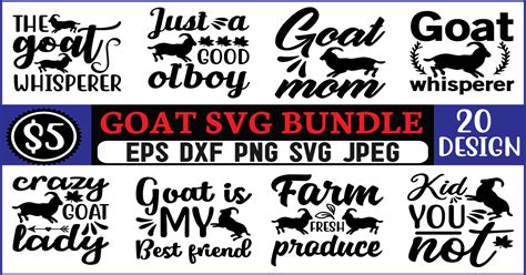 Goat Svg Bundle Bundle · Creative Fabrica