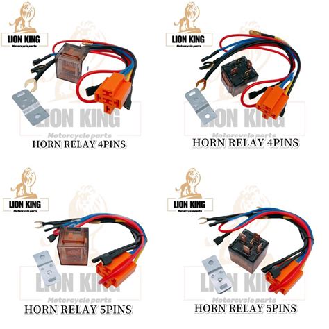 MOTORCYCLE HORN LED RELAY UNIVERSAL 4PINS 5PINS MINI DRIVING LIGHT