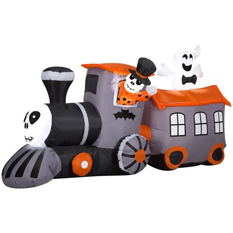 6' Gemmy Airblown Halloween Train w/ Ghost 227923 | Michaels