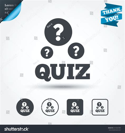 Quiz Question Marks Sign Icon Questions Stock Vector Royalty Free