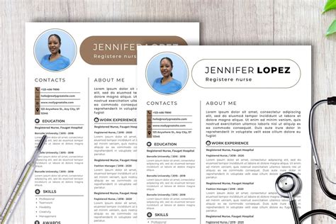 Registered Nurse Resume Template Masterbundles