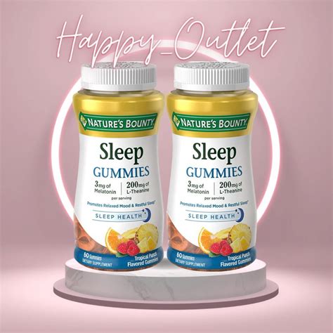 Nature S Bounty Sleep Gummies Tropical Punch Flavored Each Shopee