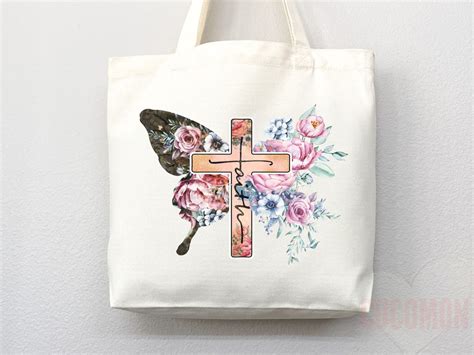 Faith Tote Bag Christian Tote Bag Canvas Gift Religious Gift Scripture ...