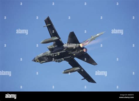 Panavia Tornado Gr4 Overhead On Full Reheat Gav 1014 Stock Photo