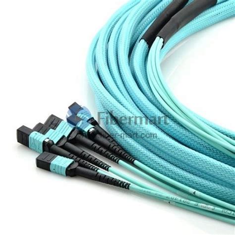 144 Fibers Om4 Multimode 24 Strands Mtp Trunk Cable 30mm Lszhriser Mtp Trunk Cable