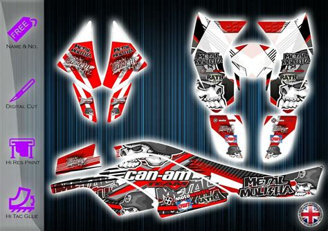 Can Am Ds450 Stickers Graphics Kit Decals Canam Ds 450 Atv Graphics Kit