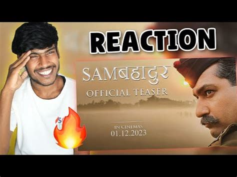 Sam Bahadur Teaser REACTION Vicky Kaushal Meghna Gulzar