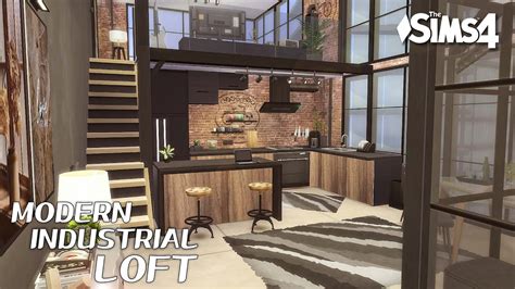 Modern Industrial Loft The Sims 4 No Cc Stop Motion Sims 4