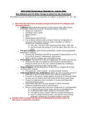 Final Study Guide 2 Docx HSCI 2520 Physiological Chemistry II