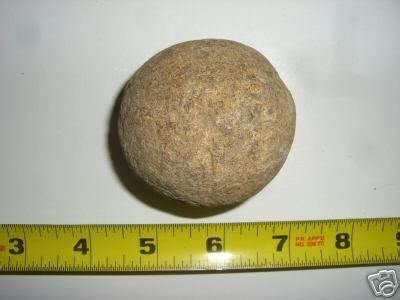 Ohio Hard Stone Game Ball Indian Artifact Axe