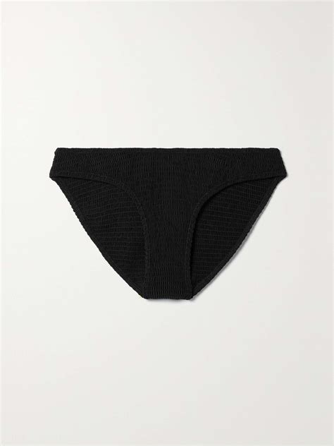 Toteme Net Sustain Smocked Recycled Bikini Briefs Net A Porter