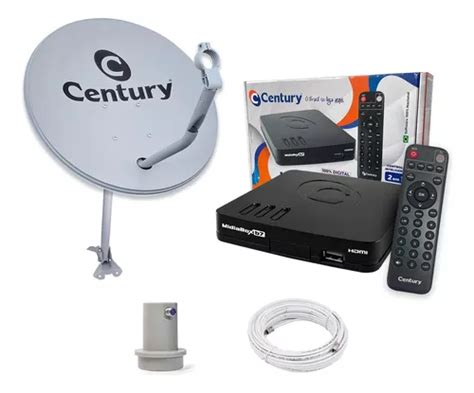 Kit Da Nova Antena Parabólica Completa 60cm Ku Century 5g