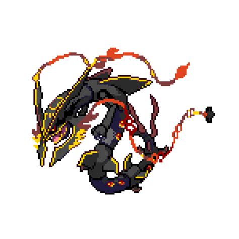 Pixilart Shiny Mega Rayquaza By Shiningblizzard