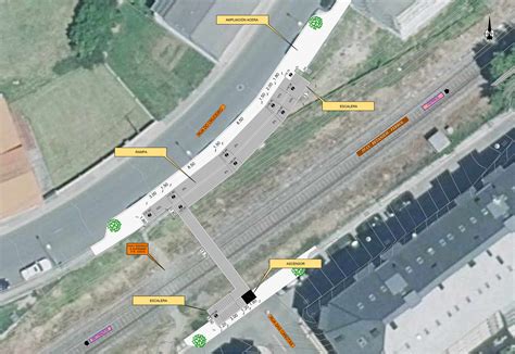 Un ascensor e unha pasarela elevada solución elixida polo Concello