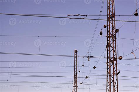 Railroad Overhead Lines 12302289 Stock Photo At Vecteezy