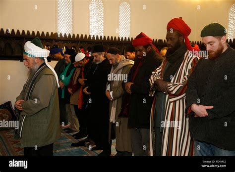 Muslim Prayer Led By Naqshbandi Sufi Sheikh Mehmet Adil Al Haqqani