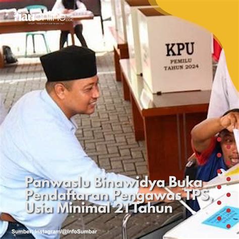 Panwaslu Binawidya Buka Pendaftaran Pengawas TPS Usia Minimal 21 Tahun