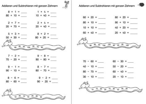 Rechnen Im ZR 100 Mit Zehnerzahlen Gpaed De