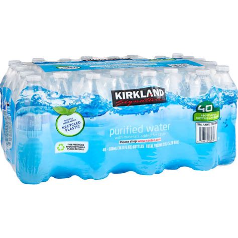 Kirkland Signature Purified Drinking Water 16 9 Fl Oz 40 Ct Unloathe