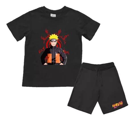 Conjunto Infantil Naruto Shippuden Anime Unissex MercadoLivre