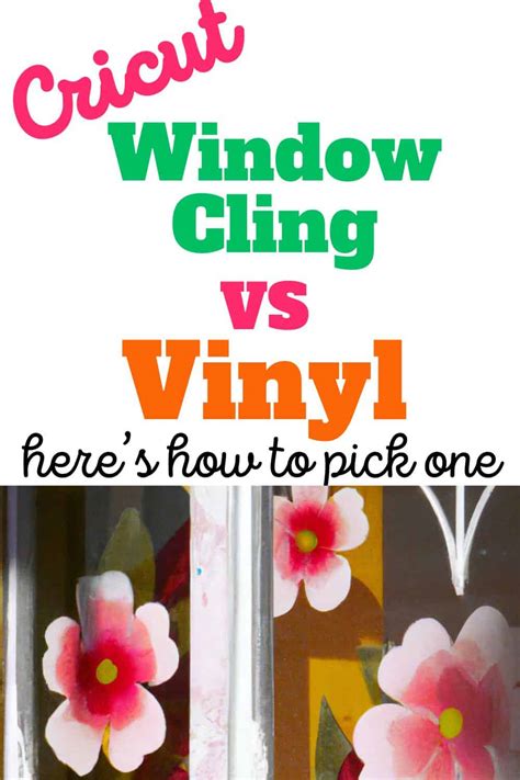 Cricut Window Cling Vs Vinyl For Easy Decals Best Choice