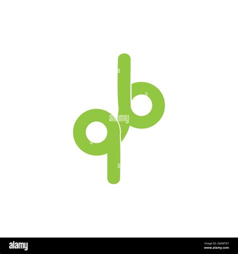 Letter Qb Loop Linked Curves Logo Vector Stock Vector Image Art Alamy