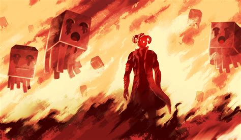 Why Is There Fire Over There Docm77 Fanart Rhermitcraft