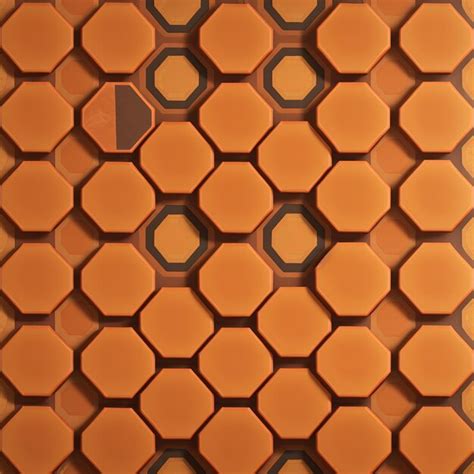 Premium Ai Image Hexagon Pattern Background