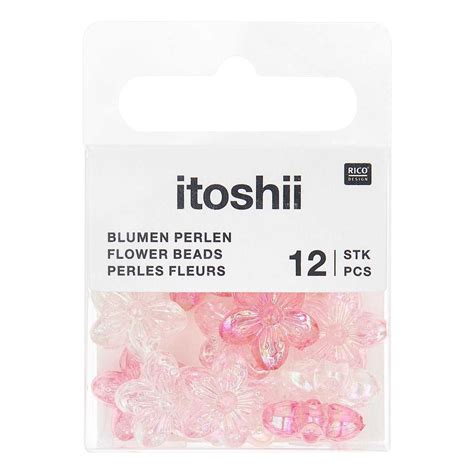 itoshii Perlen Set Blüten Holographisch VBS Hobby Bastelshop