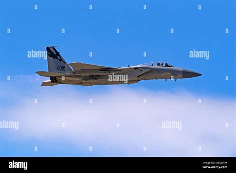 Airplane F-15 Eagle jet fighter Stock Photo - Alamy