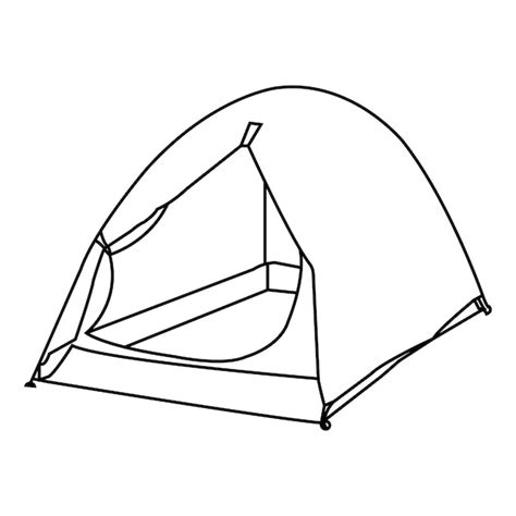 Premium Vector Camping Tent Icon