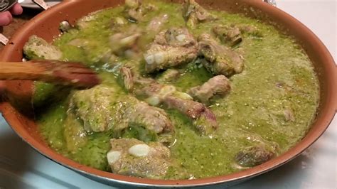 Costillas De Puerco En Salsa Verde Con Verdolagas YouTube