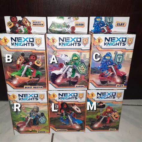 Jual Mainan Lego Brick Nexo Knight Macy Clay Aaron Lavaria Robin Beast