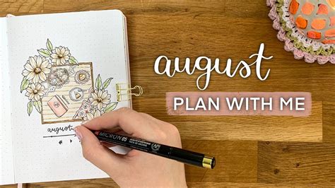 Plan With Me 2023 August Bullet Journal Setup YouTube