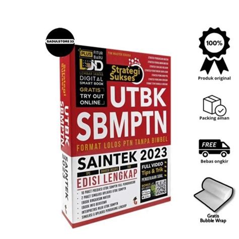 Promo Buku Sbmptn Strategi Sukses Utbk Sbmptn Saintek