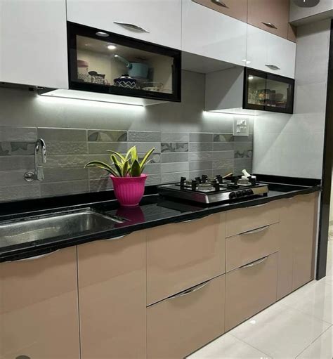 Straight Wooden Modular Kitchen At Rs Sq Ft Wooden Kitchen In