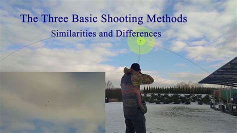 The Three Basic Shooting Methods Similarities And Differences Youtube