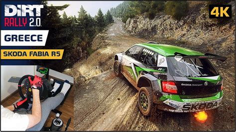 Skoda Fabia R5 Dirt Rally 20 Thrustmaster T300 4k Youtube