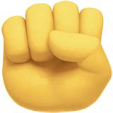 Raised Fist Emoji on Twitter Emoji Stickers 13.1