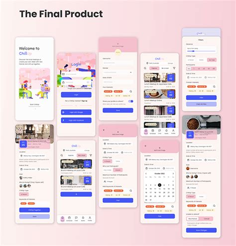 Ux Design Challenge Social Event Organizing App On Behance