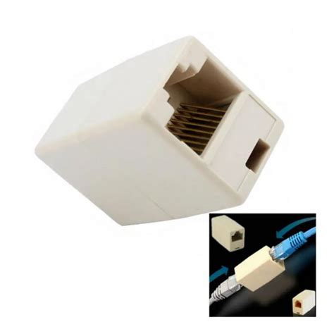 Rj45 Cat 5 5e Ethernet Lan Cable Joiner Coupler Connector Coupler Jointer Plug Free Shipping