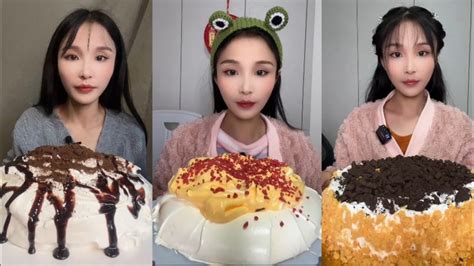 ASMR Eating Full Cream Cake 409 Mukbang Food Eating Show Spicy