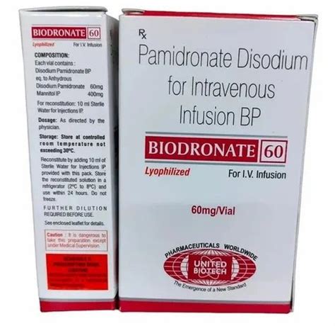 Pamidronate DisodiumN 60mg At Rs 3067 Vial Anti Cancer Injection In