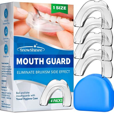 The Confidental Pack Of 6 Moldable Mouth Guard For Teeth Grinding Clenching