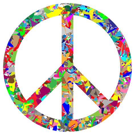 Prismatic Peace Sign Clip Art Image ClipSafari